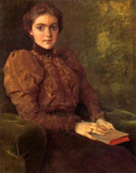 威廉 梅裡特 查斯 A Lady in Brown 威廉 梅裡特 查斯 A Lady in Brown